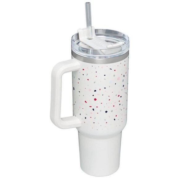 RARE 🎉 Confetti Stanley 40oz Adventure Quencher Travel Tumbler Cup Terrazzo NWT - Picture 2 of 12